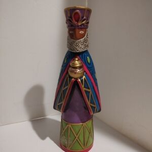 colorful 12 Inch object in the image is a decorative Wiseman figurine W Germany